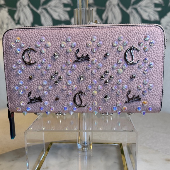 Christian Louboutin Authentic NIB Blush Pannetone Zippy Wallet, full incl - Picture 2 of 11